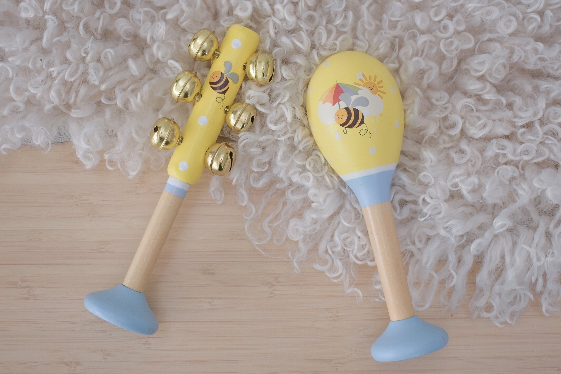 Koala Dream - Buzzy Days Bee - Maraca and Bellstick Set