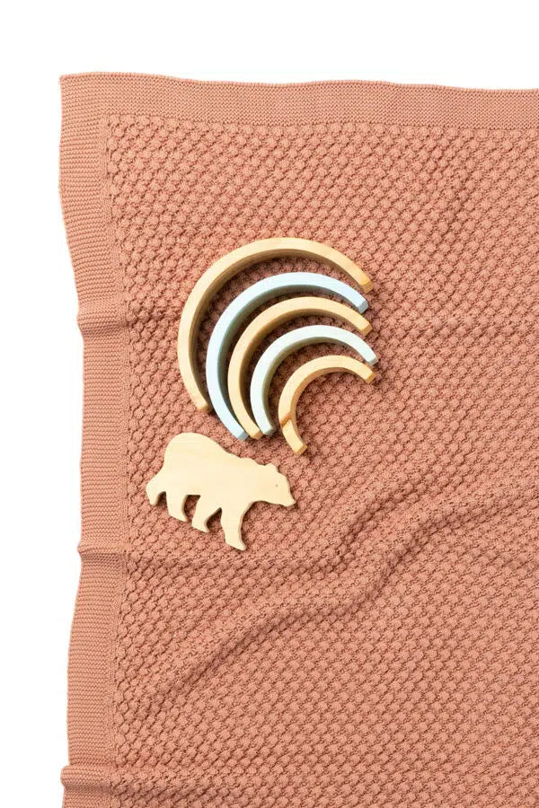 Indus Design - Mini Popcorn Blanket Blush