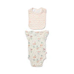 Load image into Gallery viewer, Marquise - Flamingo Bodysuit &amp; Bib Set
