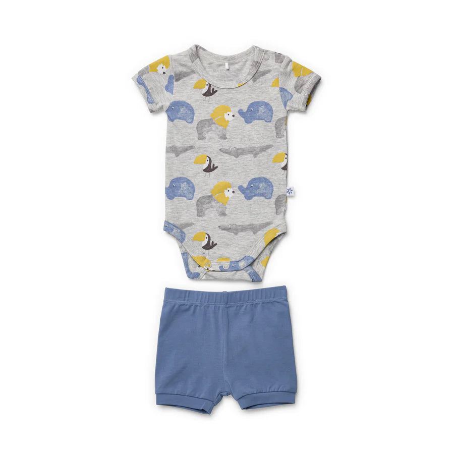 Marquise - Animal Play Bodysuit & Shorts Set