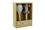 Load image into Gallery viewer, Kaper Kidz - WOODEN MARACA &amp; BELL SET - Assorted Sea
