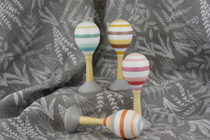 Calm & Breezy Toys - Wooden Maraca - Assorted Colours