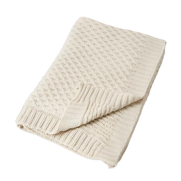 Jiggle & Giggle - Basket Weave Blanket Natural