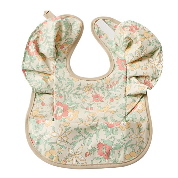 Jiggle and Giggle -Waterproof Bib - Spring Garden Frilled Big