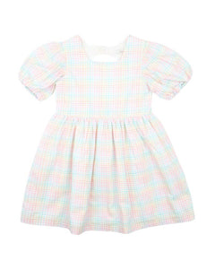 Fox & Finch - CANDY BLOSSOM CHECK DRESS 3-7 Years