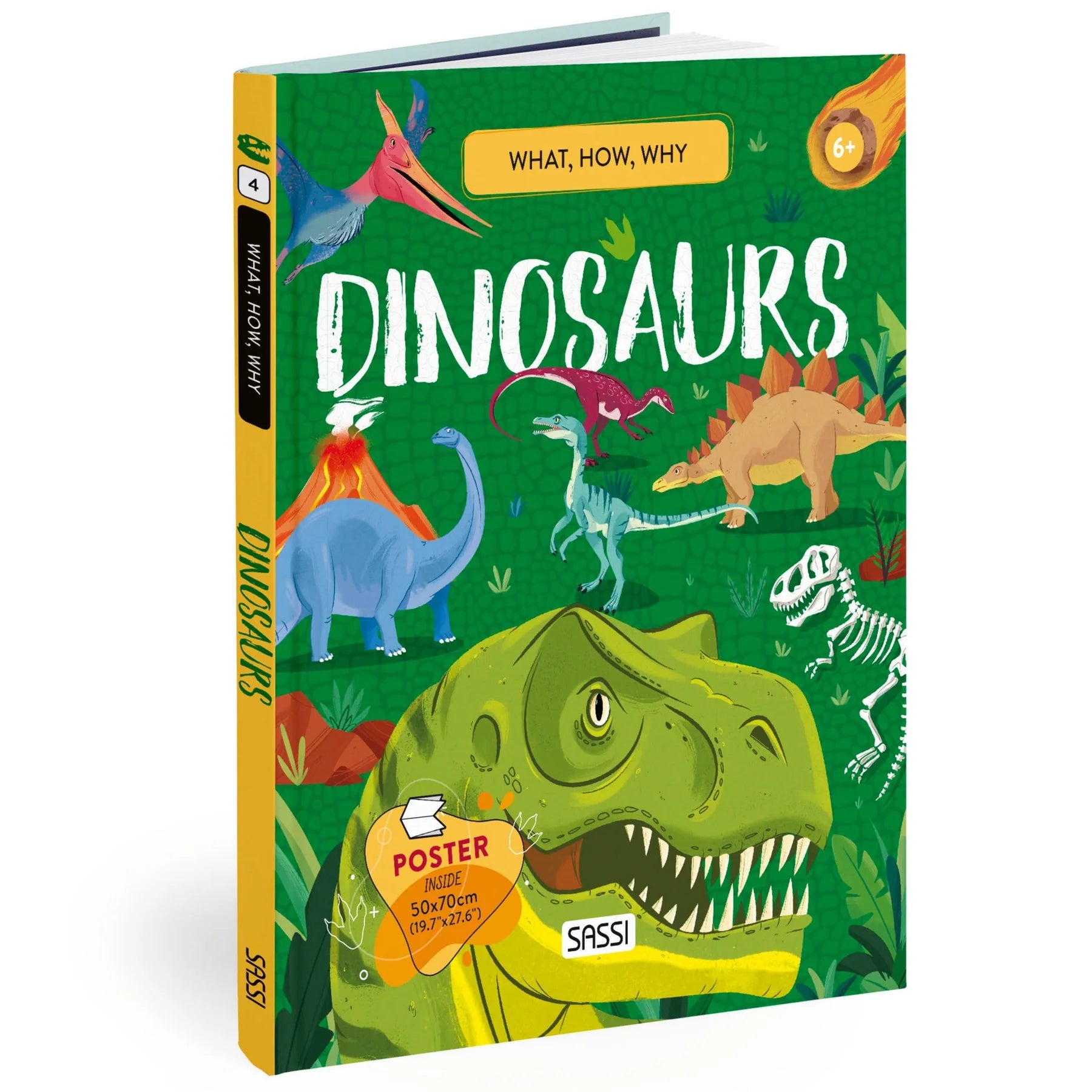 Sassi - What How and Why Book and Poster - Dinosaurs