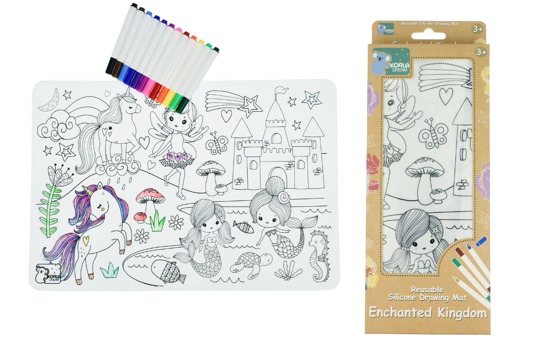 Koala Dream - REUSABLE SILICONE DRAWING MAT- ENCHANTED KINGDOM