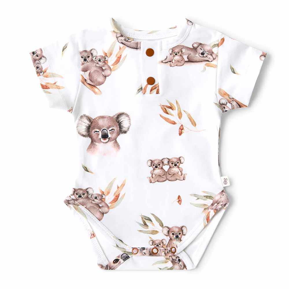 Snuggle Hunny - Koala Short Sleeve Organic Bodysuit