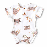 Load image into Gallery viewer, Snuggle Hunny - Koala Short Sleeve Organic Bodysuit
