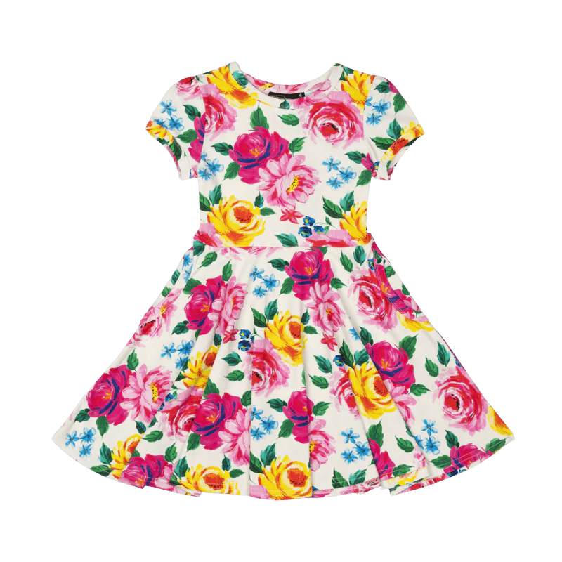 ROCK YOUR BABY - CHINTZ WAISTED DRESS