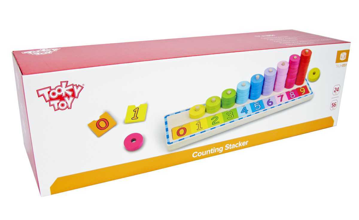 Tooky Toys - COUNTING STACKER PUZZLE BOARD