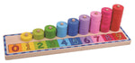 Load image into Gallery viewer, Tooky Toys - COUNTING STACKER PUZZLE BOARD
