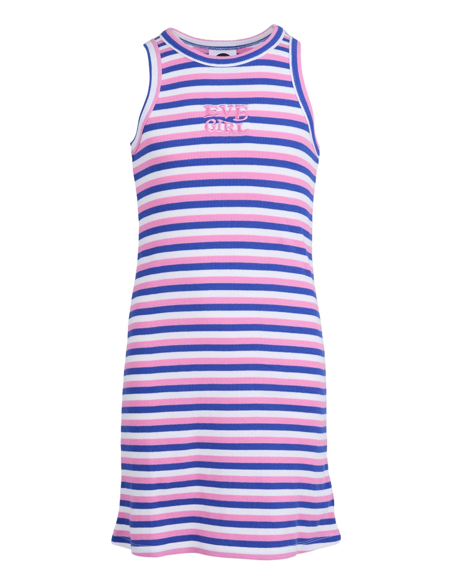 Eve Girl - ATHS RIB DRESS Racerback Blue/Pink Stripe