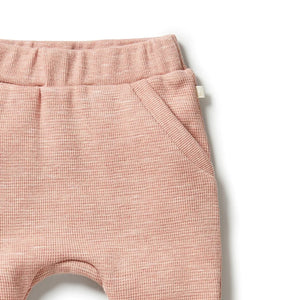 Wilson & Frenchy - Organic Waffle Slouch Pant - Peach