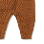 Load image into Gallery viewer, Wilson &amp; Frenchy - Knitted Cable Growsuit - Spice
