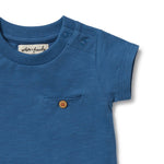 Load image into Gallery viewer, Wilson &amp; Frenchy - Organic Pocket Tee - Dark Blue
