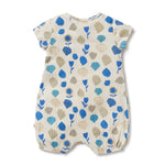 Load image into Gallery viewer, Wilson &amp; Frenchy - Crinkle Henley Playsuit - Ocean Breeze
