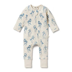 Load image into Gallery viewer, Wilson &amp; Frenchy - Organic Zipsuit With Feet - Petit Puffin
