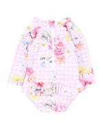 Load image into Gallery viewer, Minihaha - Connie Print LS Swimsuit Baby
