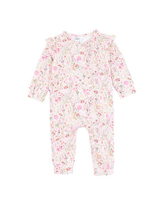 Bebe - Flossy Print LS Romper