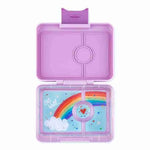 Load image into Gallery viewer, Yumbox - Snack Box 3 - Lulu Purple Rainbow Tray

