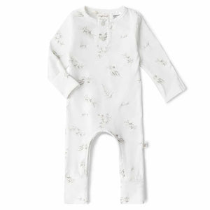 Snuggle Hunny - Silver Gum Organic Growsuit