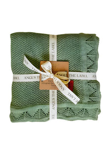 Angus The Label - Knit Baby Blanket Forest