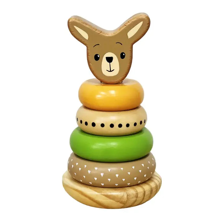 Toyslink - Wooden Kangaroo Stacking Toy