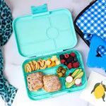 Load image into Gallery viewer, Yumbox - Tapas 5 - Aqua Blue Clear
