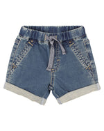 Load image into Gallery viewer, Bebe - BOYS KNIT DENIM SHORTS
