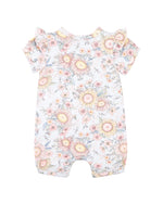 Load image into Gallery viewer, Bebe - Abby Print SS Zip Romper
