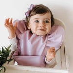 Load image into Gallery viewer, Snuggle Hunny - Snuggle Bib Lavender Frill
