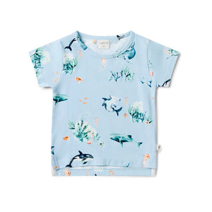 Snuggle Hunny - Organic T-Shirt Blue Ocean