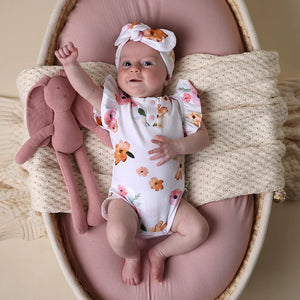 Snuggle Hunny - Poppy Short Sleeve Organic Bodysuit