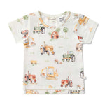 Load image into Gallery viewer, Snuggle Hunny - Organic T-Shirt Diggers &amp; Tractors
