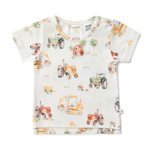 Snuggle Hunny - Organic T-Shirt Diggers & Tractors