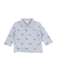 Bebe - Isaac Embroidered Dino Polo - Chambray Blue