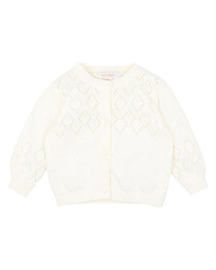 FOX & FINCH - CLOUD POINTELLE KNITTED CARDIGAN