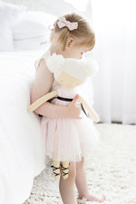 Load image into Gallery viewer, Alimrose Doll Scarlett Pom Pom Pink, Sticky Fingers Children&#39;s Boutique
