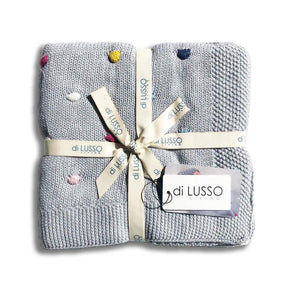 Di Lusso Living - Confetti Baby Blanket - Grey