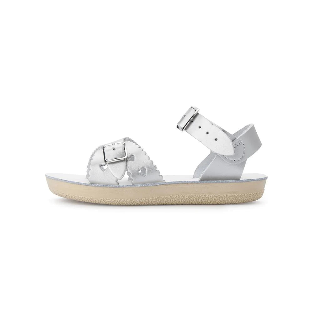 Saltwater Sandals - Sweetheart Silver
