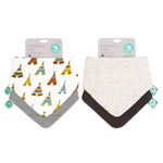 Load image into Gallery viewer, All4Ella - Bandana Bibs 2pk Reversible TeePee
