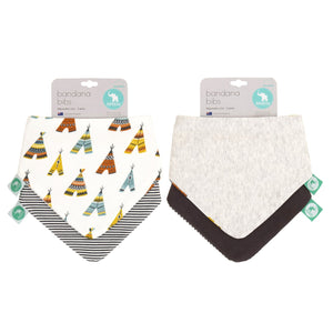 All4Ella - Bandana Bibs 2pk Reversible TeePee