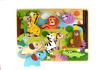 Load image into Gallery viewer, Tooky Toy - CHUNKY PUZZLE - Animals
