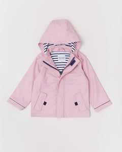 Rainkoat - Stripy Sailor Jacket Blush Pink
