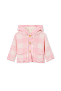 MILKY - Pink Check Hooded Jacket