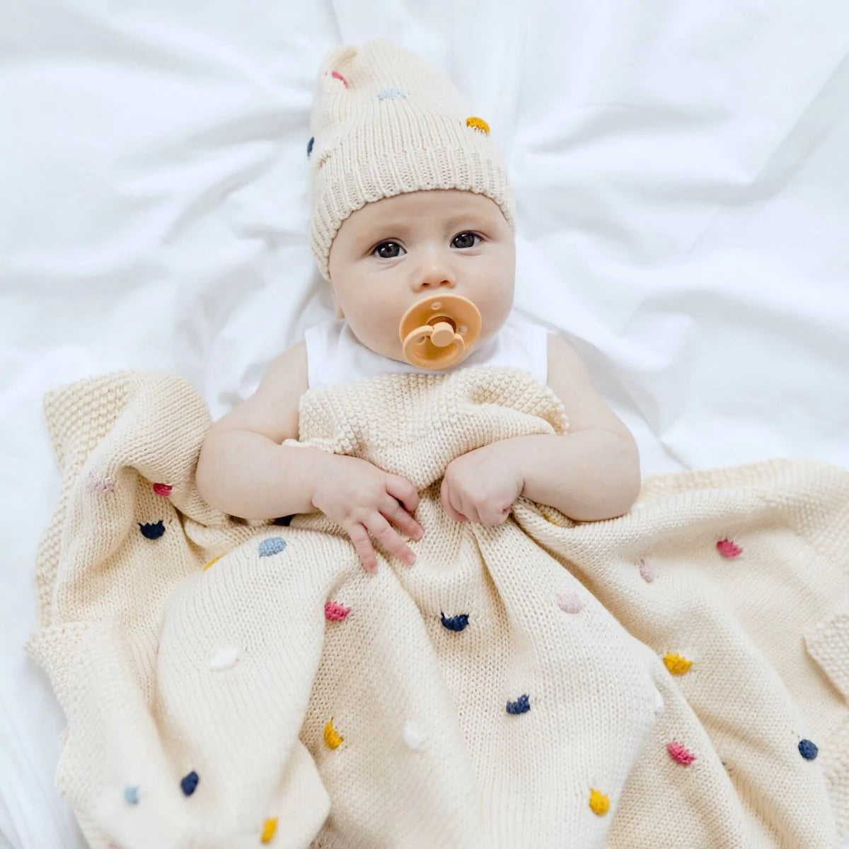 Di Lusso Living - Confetti Baby Blanket - Natural