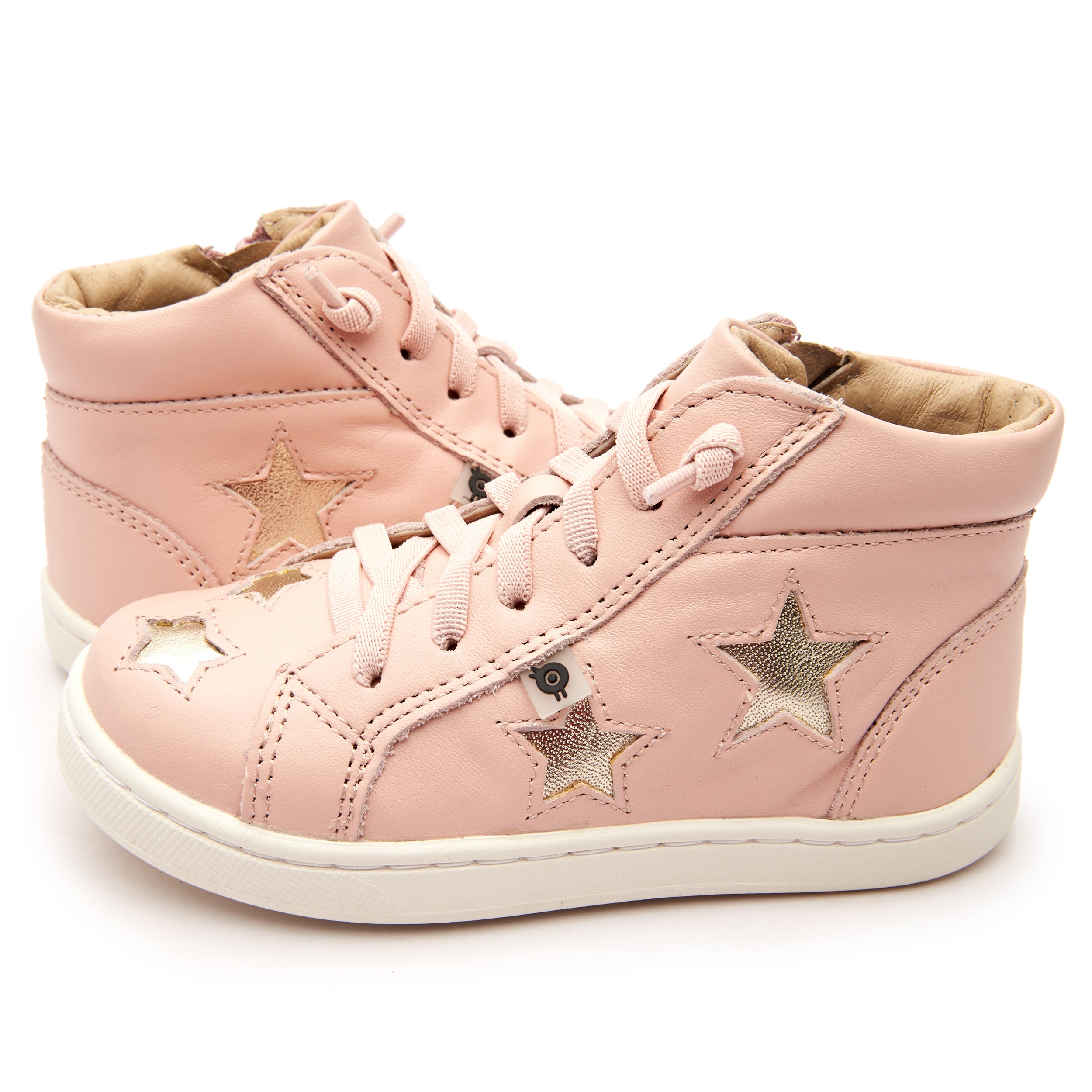 Old Soles - Starey High Top - Powder Pink/ Gold