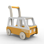 Load image into Gallery viewer, Moover Push Yellow Bus, Wooden Toys, Sticky Fingers Children&#39;s Boutique
