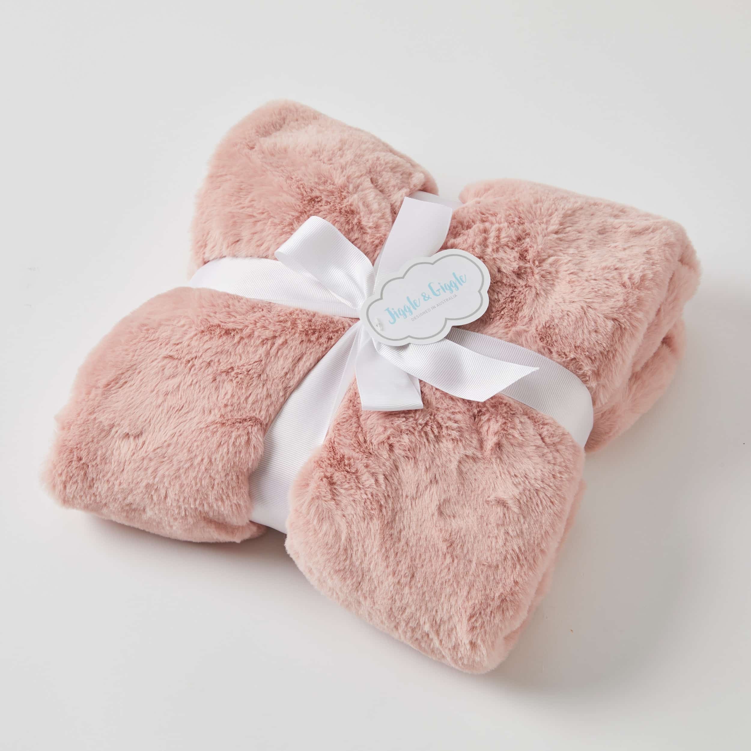 Faux Fur Pink Blanket for baby. Shop all Pilbeam now at Sticky Fingers Children's boutique, Niddrie, Melbourne